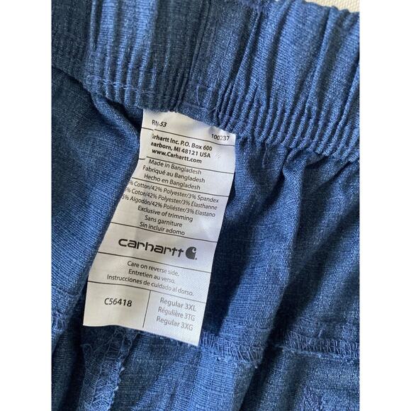 CARHARTT Rugged Flex Modern Fit Ripstop Straight Leg Pant 3XL Blue - Picture 5 of 6